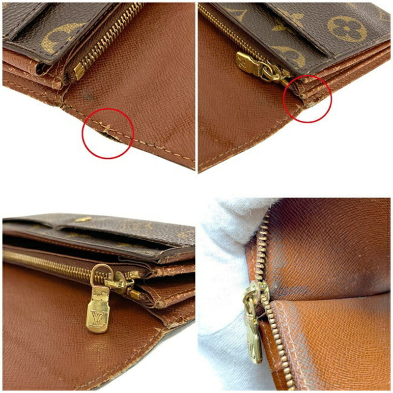 Louis Vuitton Portofeuil Sarah Brown Monogram M61734 Wallet TH0060 LOUIS VUITTON LV Folded Women's Men's