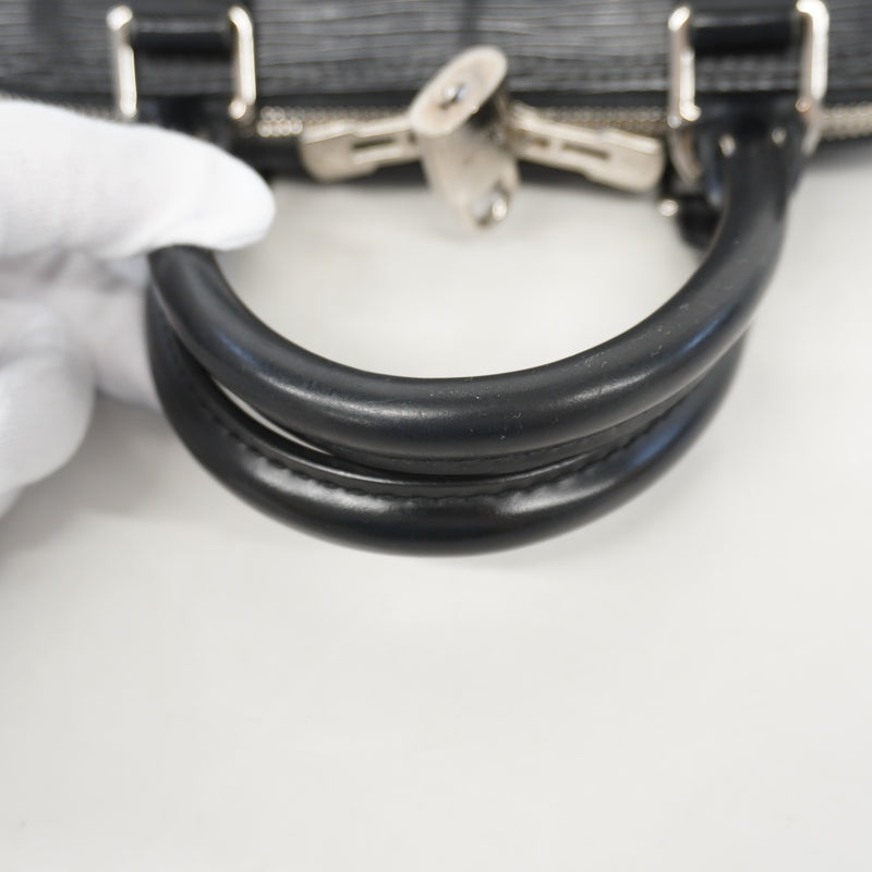 Auth Louis Vuitton Epi Alma PM M40302 Womens Handbag Noir