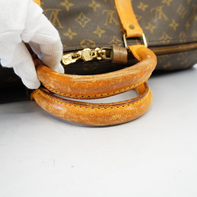 AuthLouis Vuitton Monogram Keepol 50 M41426 MenWomenUnisex Boston BagHandbag