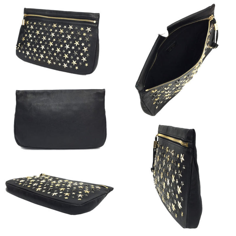 JIMMY CHOO Clutch bag ZENA LTR J000053482001 Star studs
