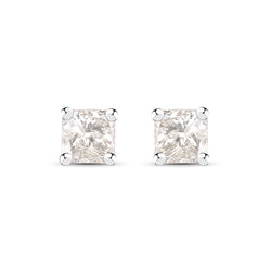 0.19 Carat Genuine Champagne Diamond .925 Sterling Silver Earrings