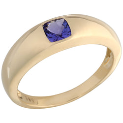 14K Yellow Gold With Tanzanite Ring