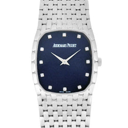 AUDEMARS PIGUET Cobra 12P Diamond K18WG Mens Manual Winding Watch Navy Dial 14579BC.G.1116BC