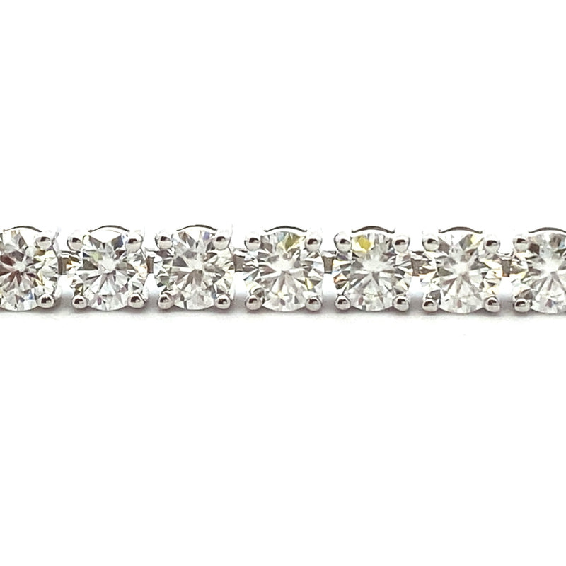 7.75ct Moissanite Tennis Bracelet 10KT White Gold