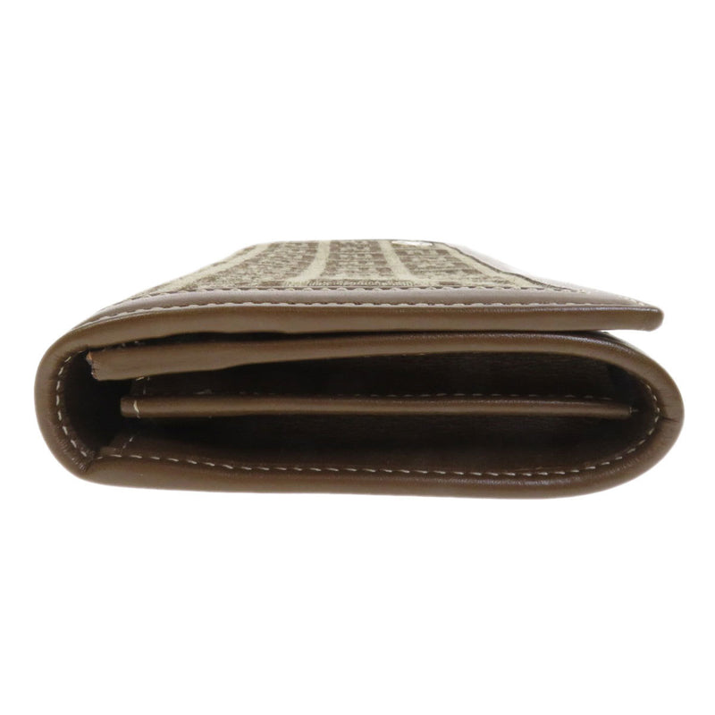 FENDI Zucca pattern long wallet canvas / leather ladies