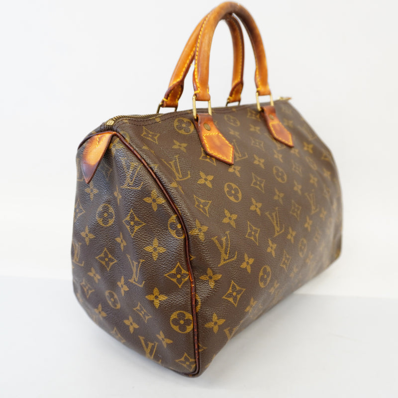 Auth Louis Vuitton Handbag Monogram Speedy 30 M41526