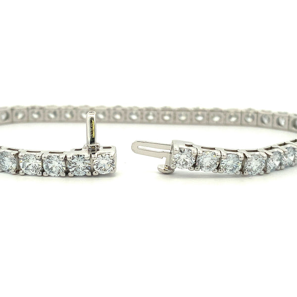 Lab Grown Diamond Tennis Bracelet 14KT White Gold