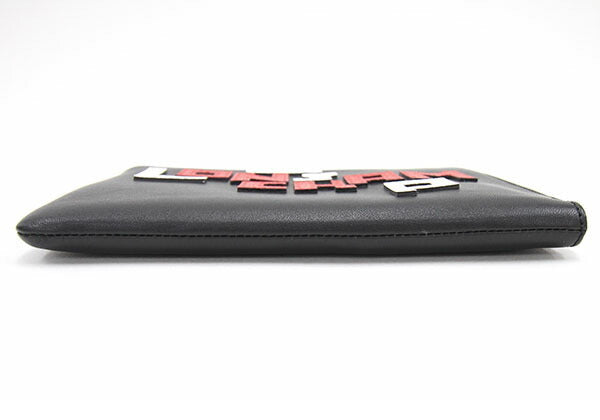Longchamp Clutch Bag Le Preage Cuir LGP L4848 755 Black Leather Second Womens Mens