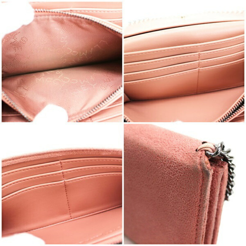 Stella McCartney Bi-Fold Wallet Salmon Pink STELLA MACARTNEY Ladies Suede