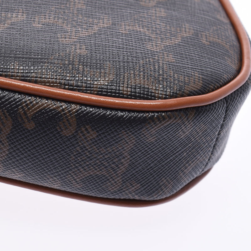 CELINE Celine Triangle Brown Womens Triomphe Canvas / PVC Leather Shoulder Bag