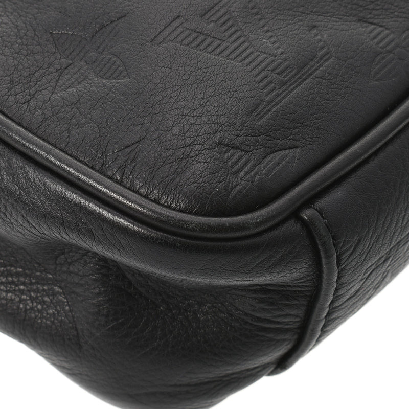 LOUIS VUITTON Monogram Shadow Danube PM Black M43681 Mens Leather Shoulder Bag