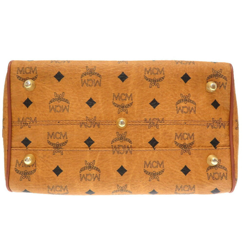 MCM Monogram Pattern PVC Handbag Tea