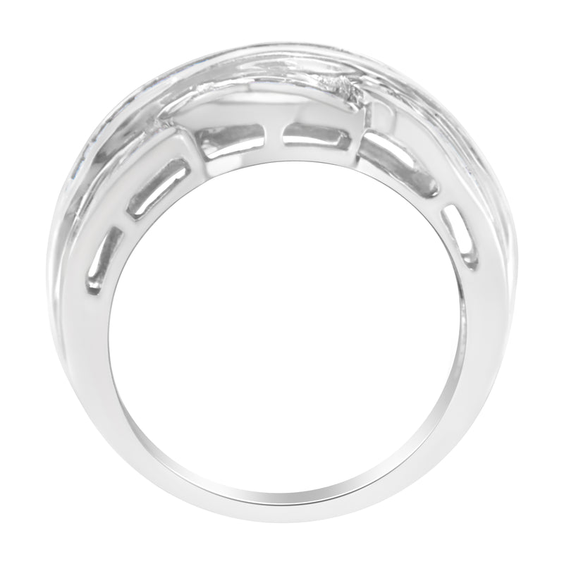 14KT White Gold Diamond Cocktail Band Ring (1 1/2 cttw, H-I Color, I1-I2 Clarity)