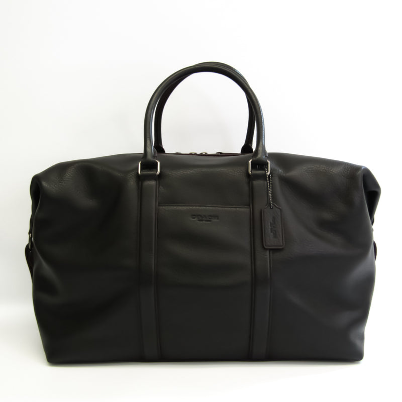 Coach F75715 Mens Leather Boston Bag Black