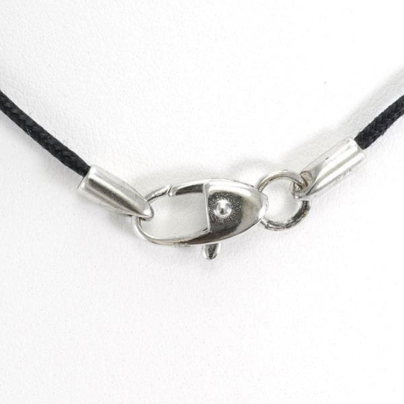 Furla Silver Alloy Cord Necklace Crystal Weight 4.2g Jewelry