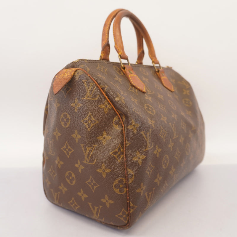 Auth Louis Vuitton Monogram Speedy 30 M41108 Womens Handbag