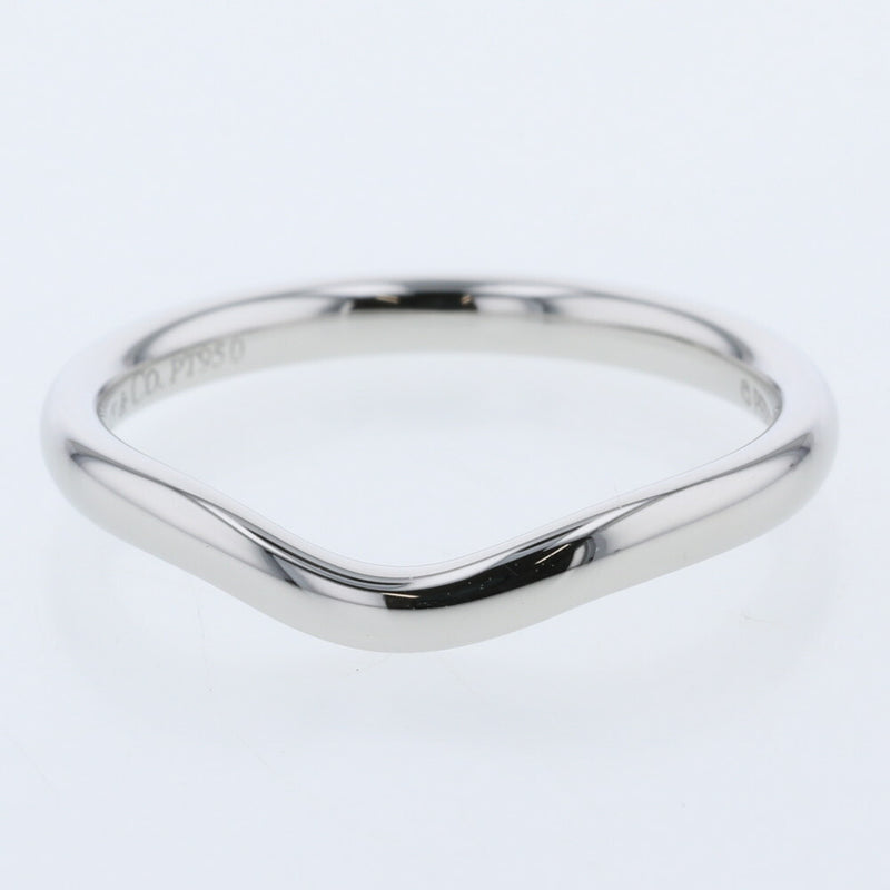 Tiffany Ring / Curved Band Width Approx. 2mm PT950 Platinum No. 10 Ladies