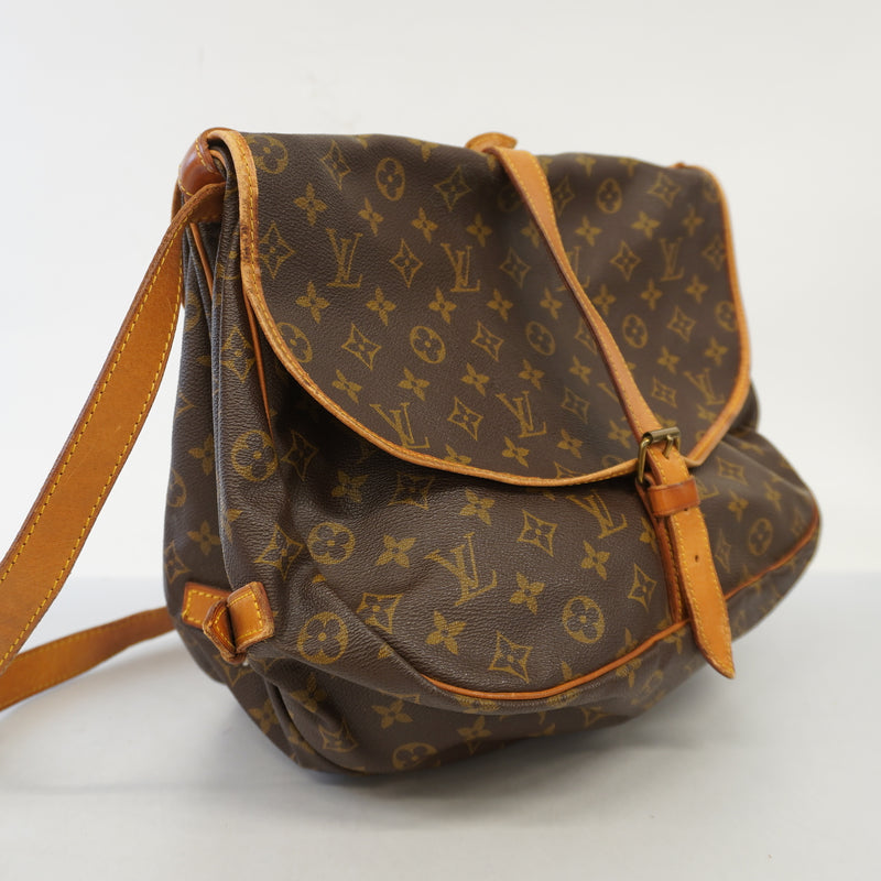 Auth Louis Vuitton Shoulder Bag Monogram Saumur 35 M42254