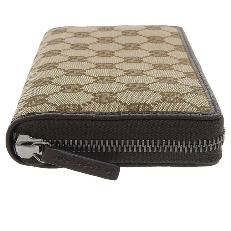 Gucci GUCCI wallet ladies long GG canvas 307980 brown round