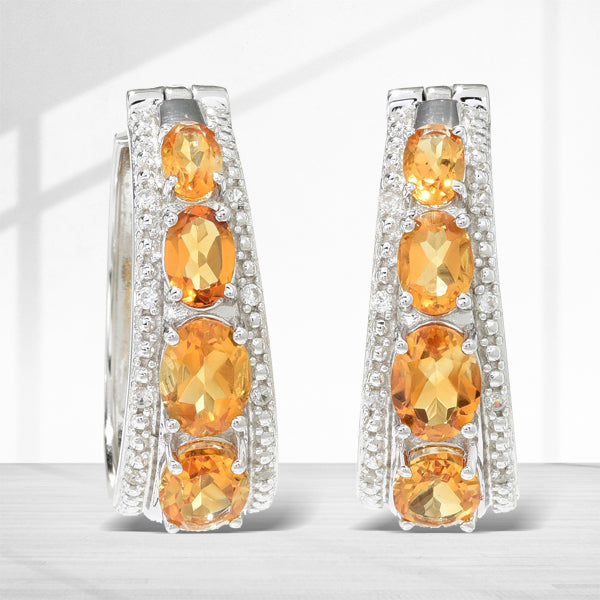 Brand New Madeira Citrine Earring