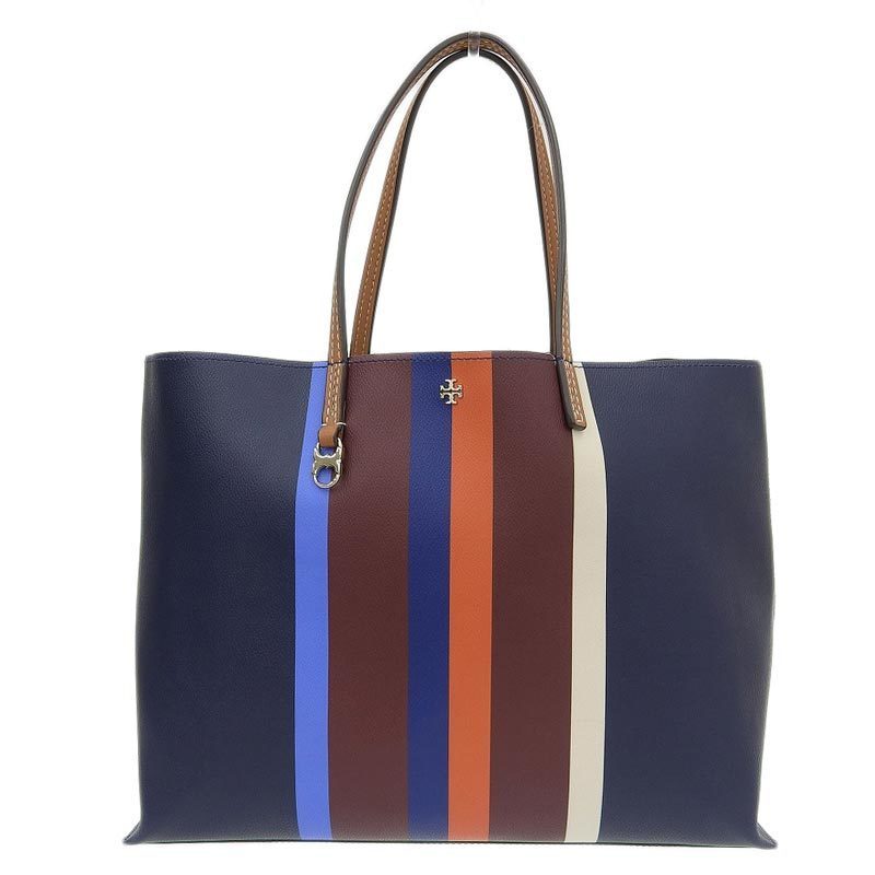 Tory Burch TORY BURCH Tote Bag Leather Navy Multi