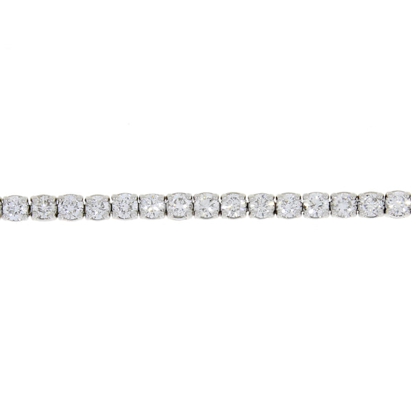 Natural 4.00ct Diamond Tennis Bracelet 14KT White Gold