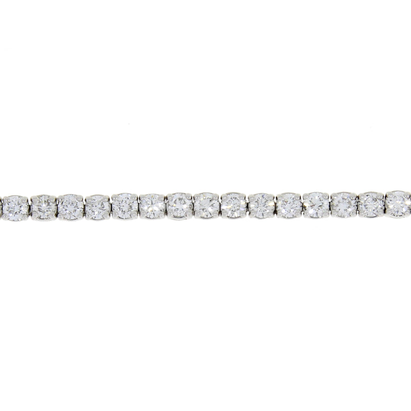 Natural 4.00ct Diamond Tennis Bracelet 14KT White Gold