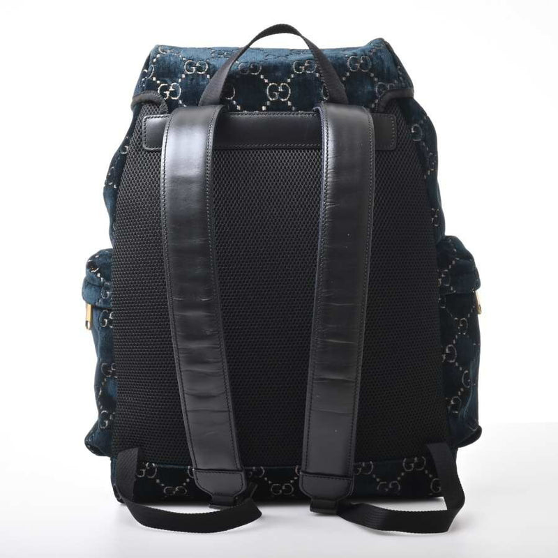Gucci GG velvet tiger backpack rucksack green