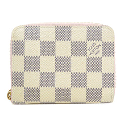 Louis Vuitton N60229 Zippy Coin Purse Studs Damier Azur Case Canvas Ladies