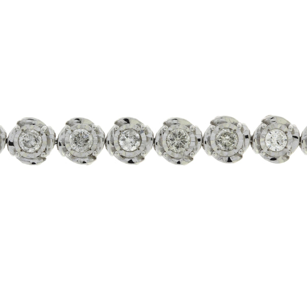 Genuine 3.00ct Diamond Tennis Bracelet 10KT White Gold