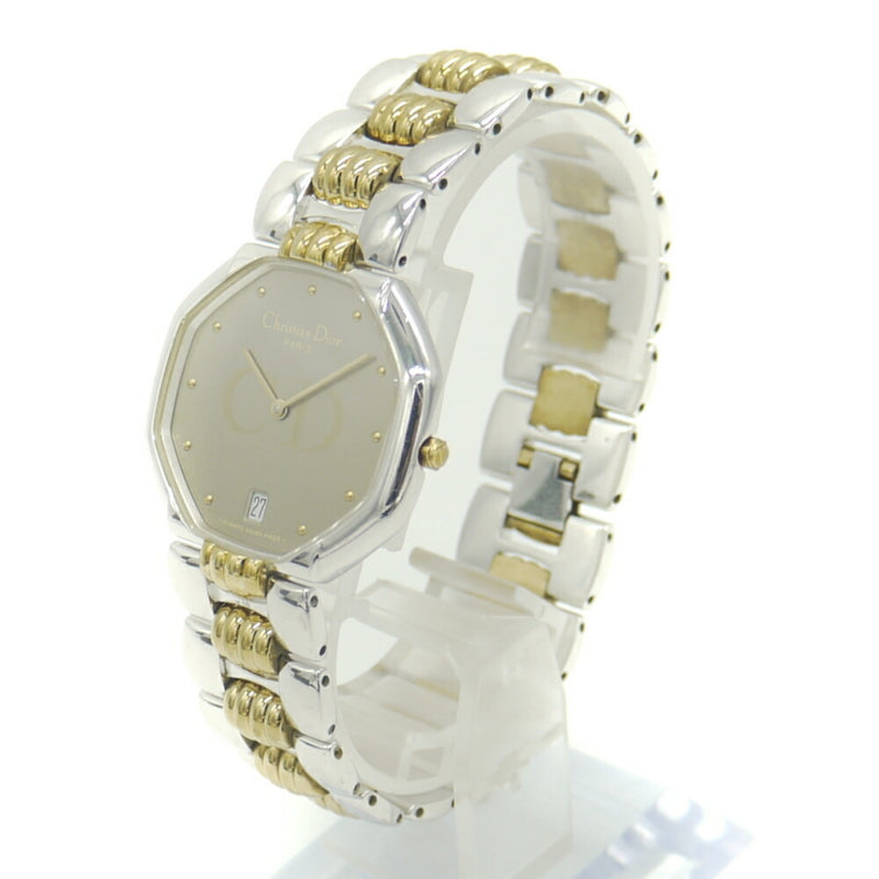 Christian Dior Octagon 45.204 Quartz Champagne Gold / Logo Dial Men's Watch