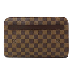 Louis Vuitton N51993 MenWomen Clutch Bag BrownDamier CanvasEbeneGalle