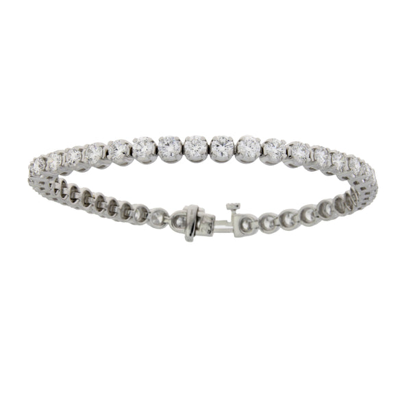 Lab Grown Diamond Tennis Bracelet 14KT White Gold