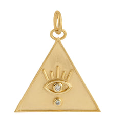 14k Yellow Gold illuminati Pendant Diamond Jewelry