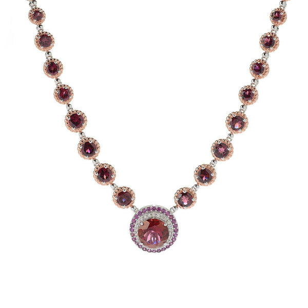 Brand New Rhodolite Garnet Necklace