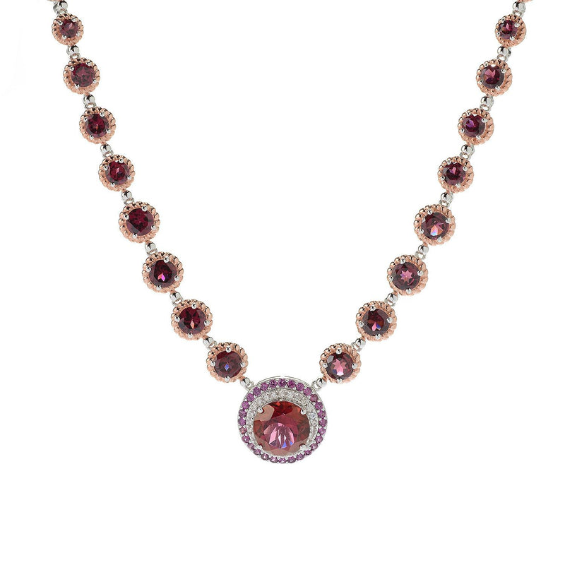 Brand New Rhodolite Garnet Necklace