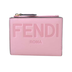 Fendi Womens Leather Wallet (bi-fold) Pink