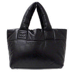 Chanel CHANEL Bag Coco Cocoon Ladies Tote Handbag Lambskin Black