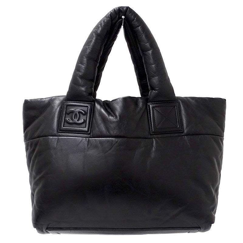 Chanel CHANEL Bag Coco Cocoon Ladies Tote Handbag Lambskin Black