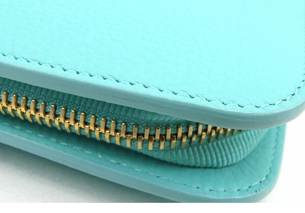 Tiffany Clutch Bag Blue Leather Womens Mens