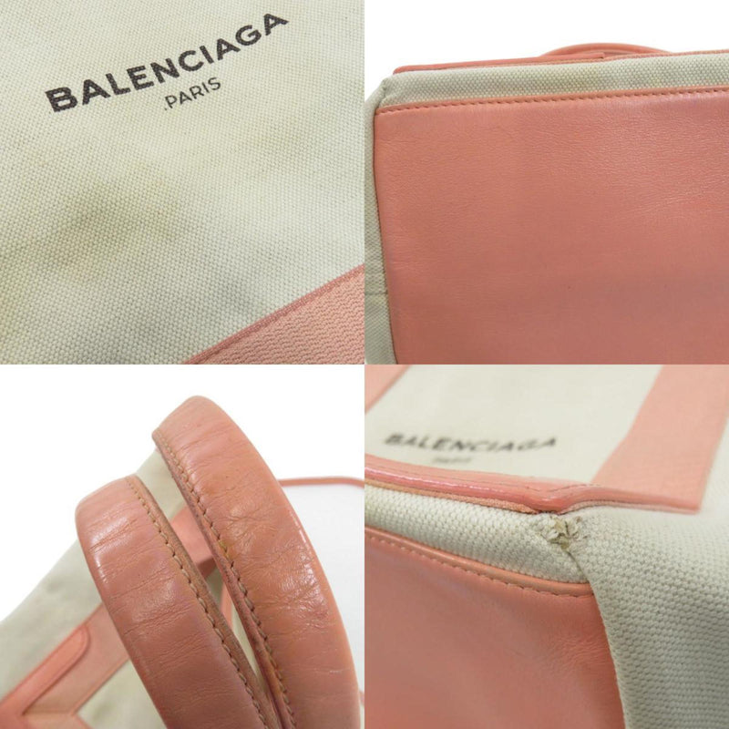 Balenciaga 339933 Navy Hippo S Tote Bag Canvas / Leather Women's BALENCIAGA