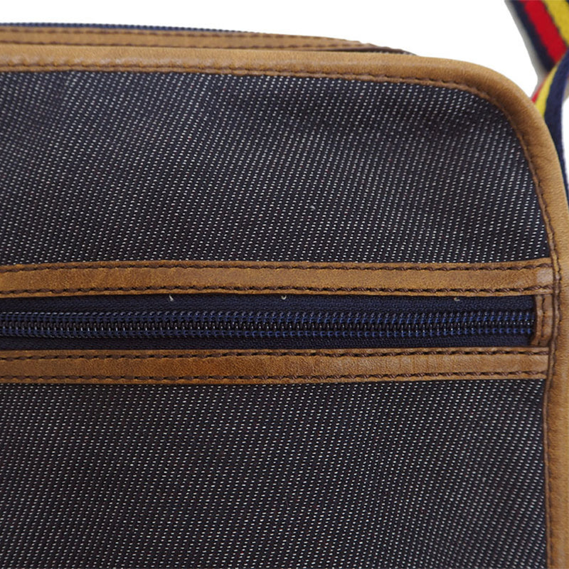 FENDI Fendi denim shoulder bag 7VA152 navy