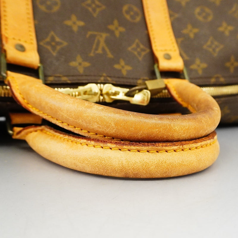 Auth Louis Vuitton Monogram Keepol Band Lier 55 M41414 MenWomenUnisex Boston BagHandbagShoulder Bag