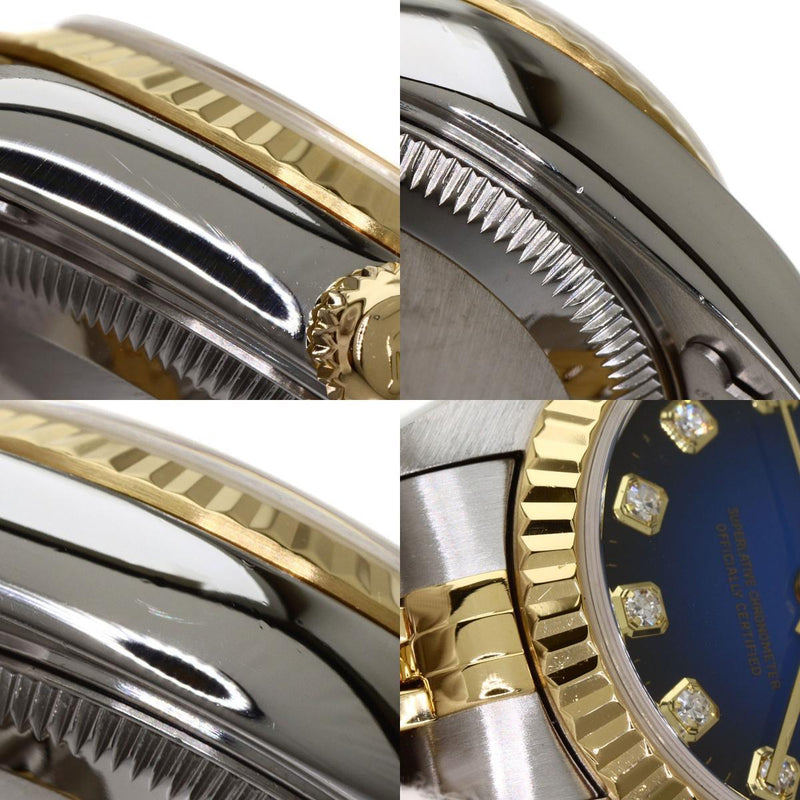 Rolex 79173G Datejust 10P Diamond Blue Gradation Watch Stainless Steel / SSxK18YG Ladies ROLEX