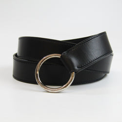Hermes Pelerin Unisex Leather Standard Belt Black 115