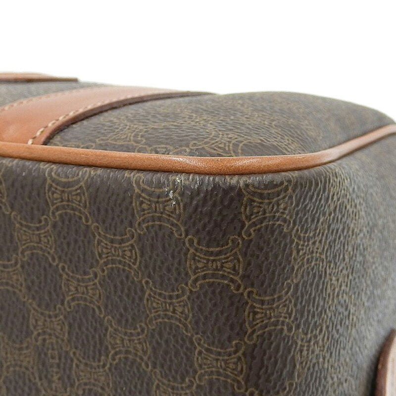 Celine Macadam Boston Bag Macadam Womens PVC Boston BagHandbag Brown
