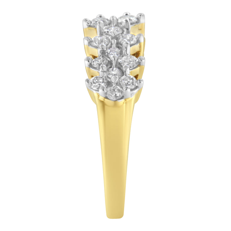 10K Yellow Gold Round Diamond Ring (1 cttw, J-K Color, I1-I2 Clarity)