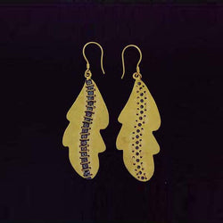 Diamond Dangle Earrings 18k Yellow Gold 925 Silver Jewelry