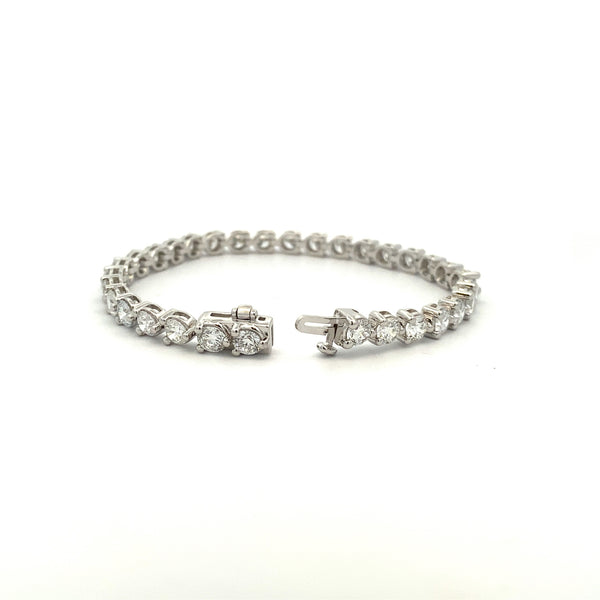 Lab Grown Diamond Tennis Bracelet 14KT White Gold