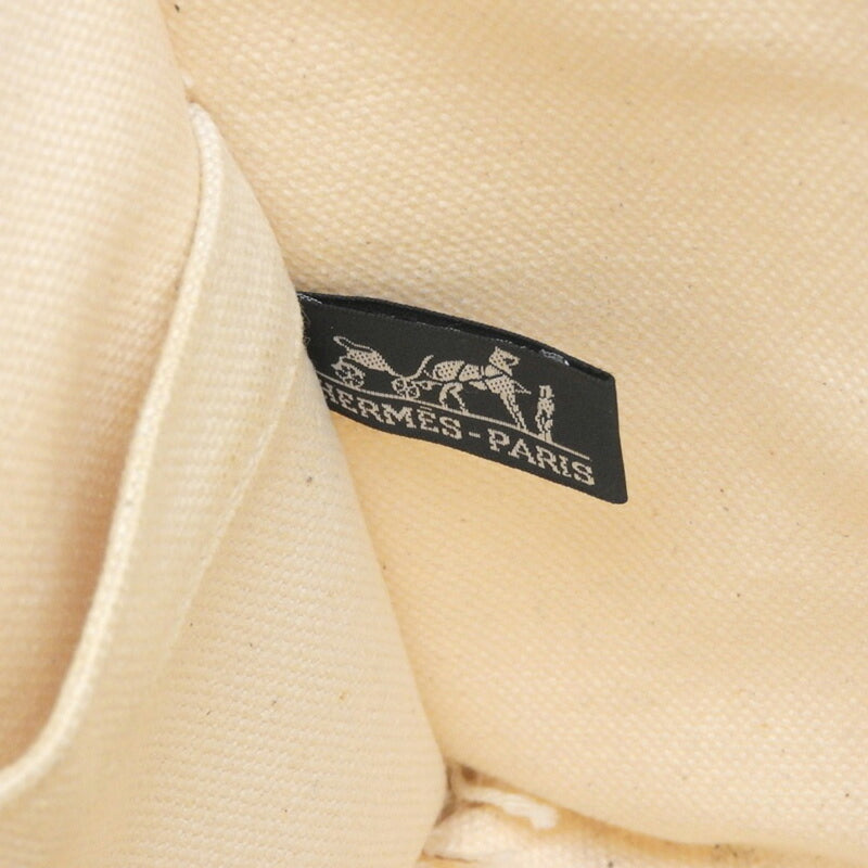 Hermes HERMES Bag Womens Mens Tote Handbag Bora PM Canvas Yellow Ivory